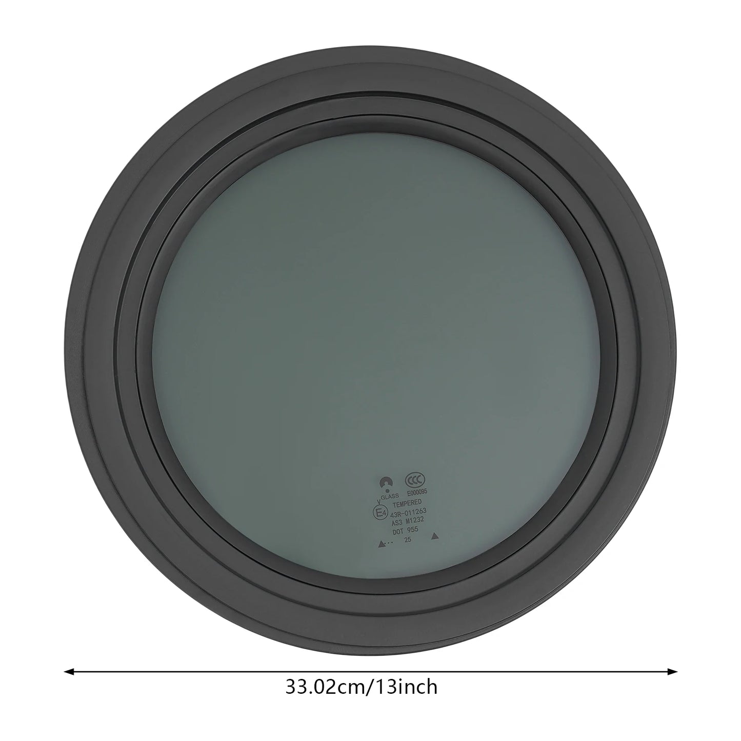 Bymaaocar Fixed RV Window With Tempered Glass And Aluminum Frame