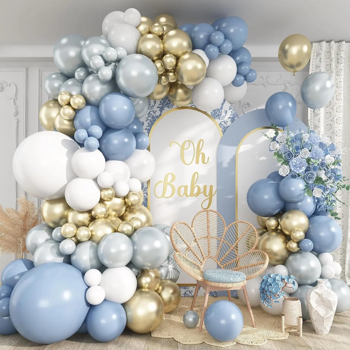 Halloween Balloon Garland Kit With BOO Foil Balloons Party Decorations