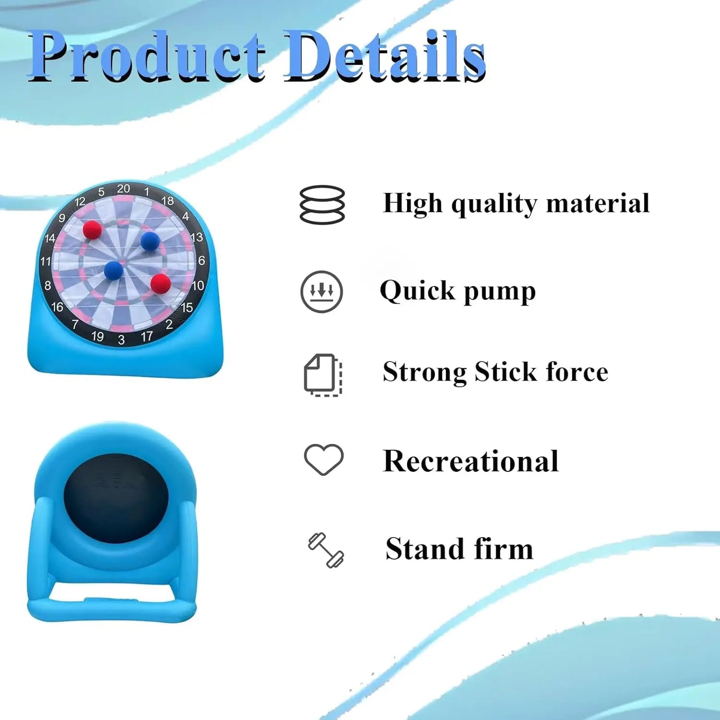 AEOR Durable PVC Outdoor Inflatable Kick Dart Soccer Target