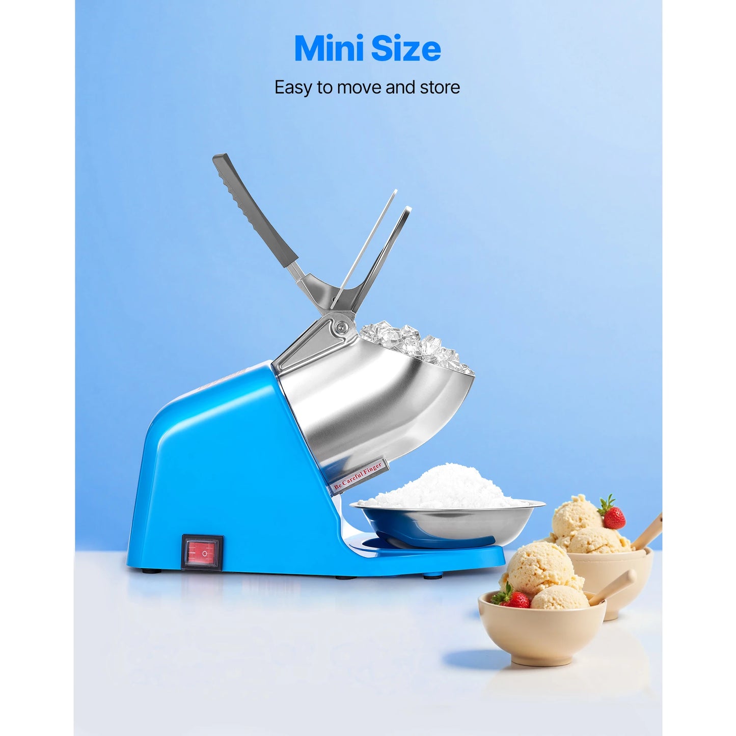 SucceBuy Electric Ice Crusher Machine For Home And Commercial Use