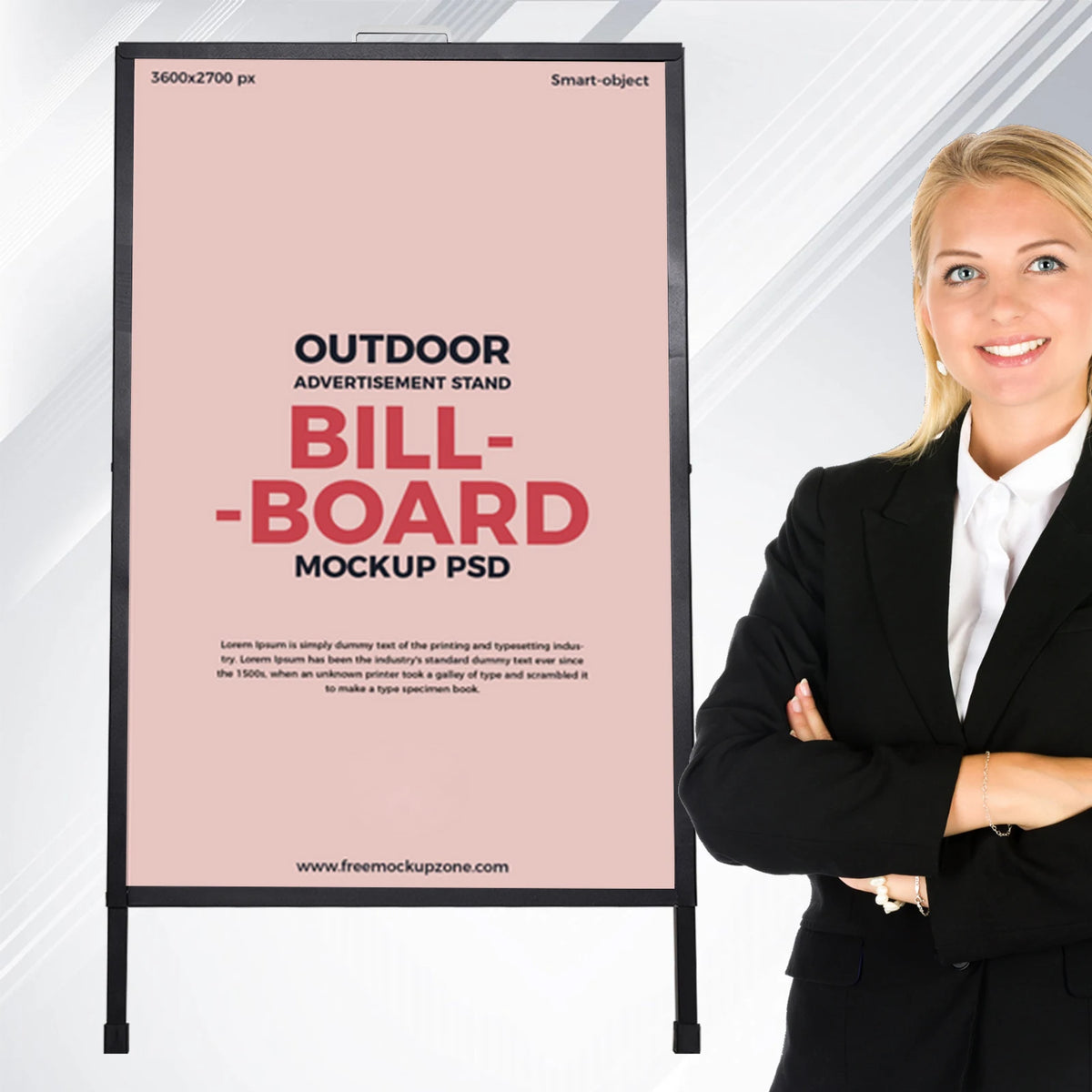 Heavy Duty Metal Double Sided A Frame Poster Display Stand
