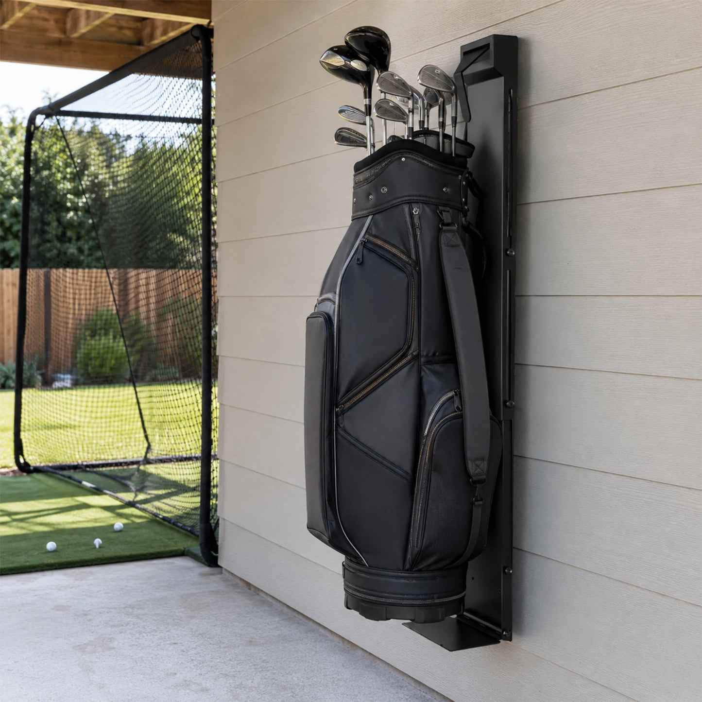 Heavy Duty Adjustable Steel Golf Bag Wall Mount Rack