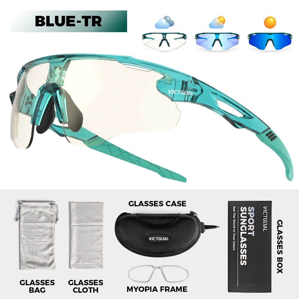 Victgoal Photochromic Cycling Sunglasses UV400 Protection