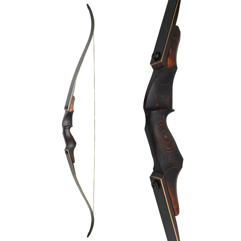 Takedown Recurve Archery Bow With Bamboo Core And Wood Riser