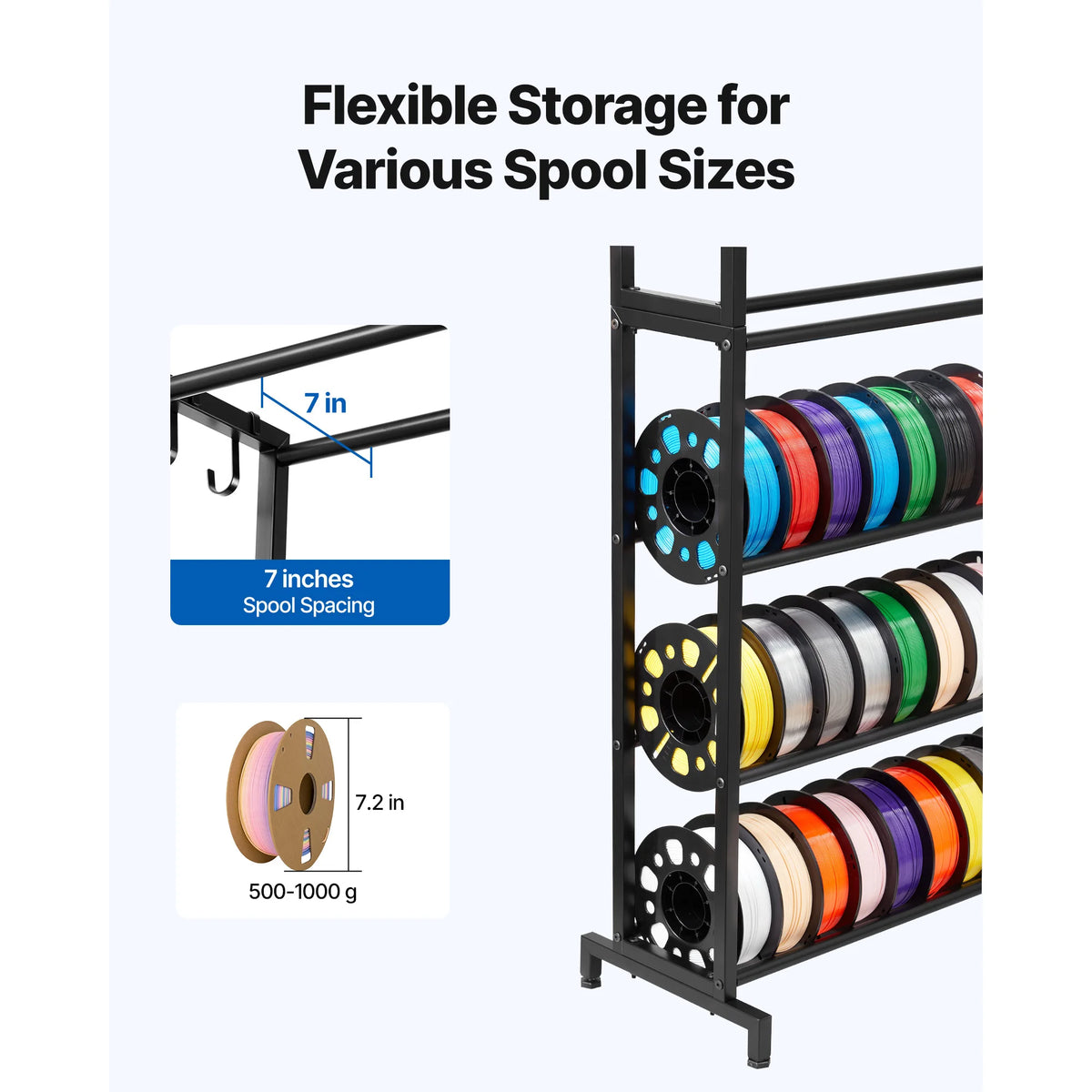 SucceBuy Durable 3D Printer Filament Storage Organizer