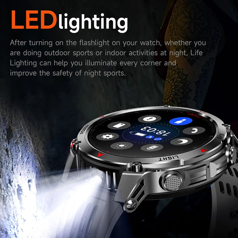2026 New GPS Map Navigation Smart Watch Men Women Amoled Screen 3ATM Waterproof Sports Compass Health Bluetooth Call Smartwatch