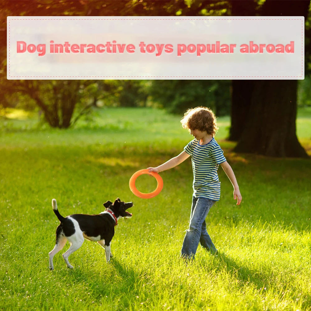 Resistant Interactive Dog Training Ring Puller Flying Disc Toy