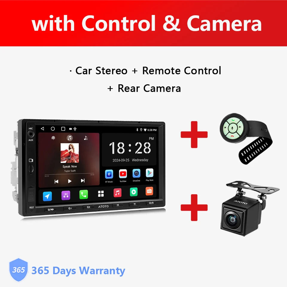 Atoto Android Car Stereo Receiver With Multimedia CarPlay Support