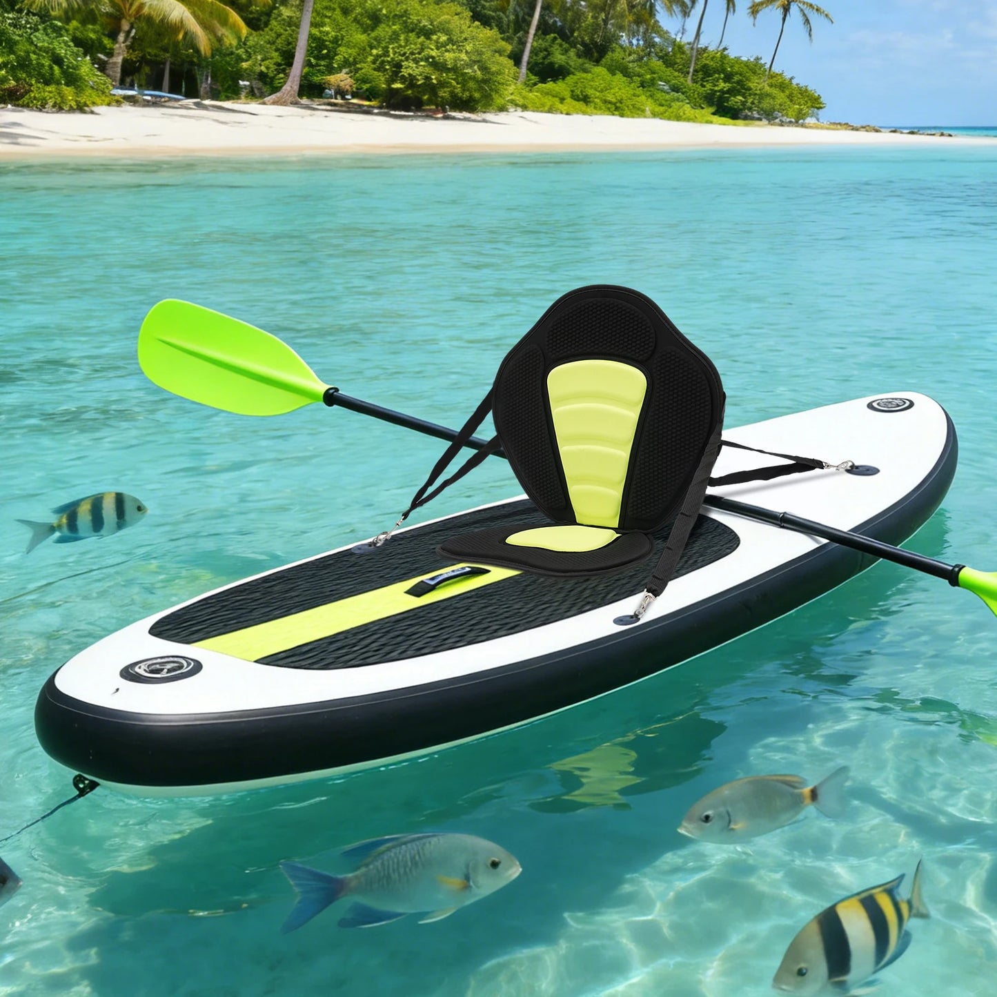 Ergonomic Padded Paddle Board Seat With Adjustable Backrest