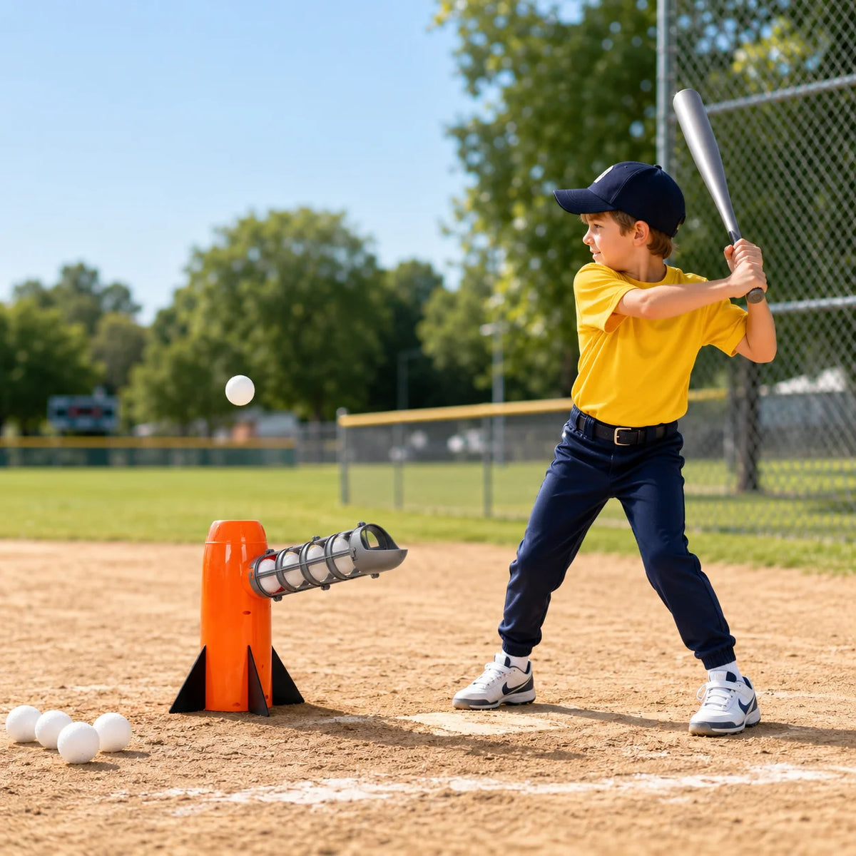 Automatic Baseball Pitching Machine For Kids Batting Practice