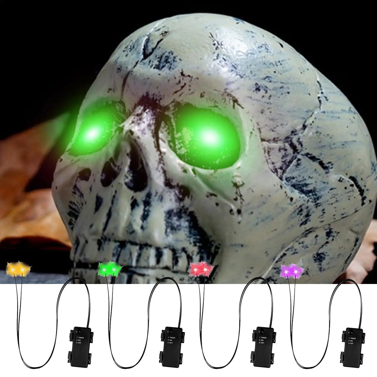 Halloween Led Glowing Decoration Light Up DIY Costume Eyes