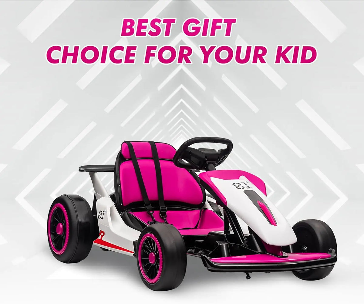 24V Electric Drift Go Kart For Kids With Dual Motor