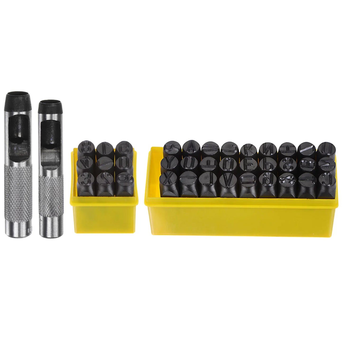 UXCELL Metal Stamping Kit Letter Punch Press Tool Chrome Steel