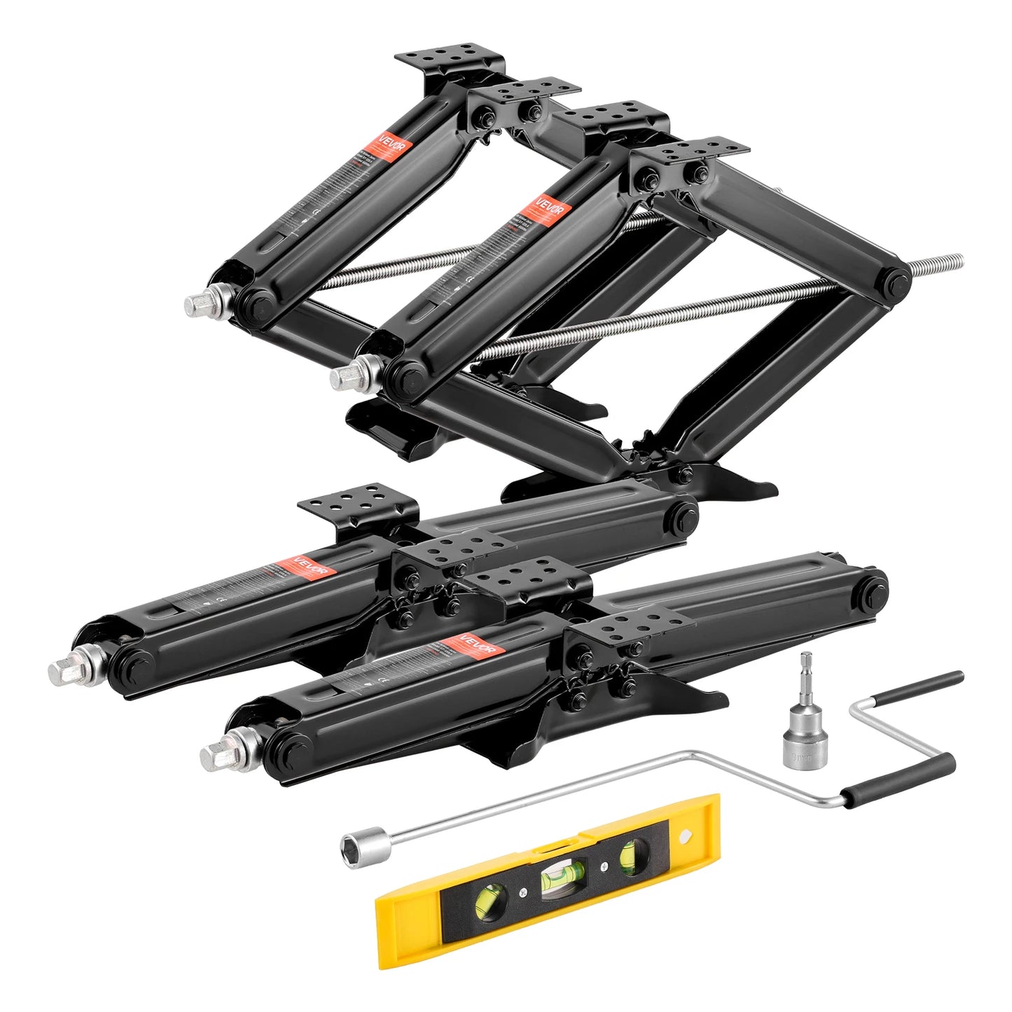 SucceBuy 5000/6500/9000 lbs RV Scissor Jacks RV Stabilizer Leveling Scissor Jacks, Set of 4, Heavy Duty Stabilizer Jack for RV
