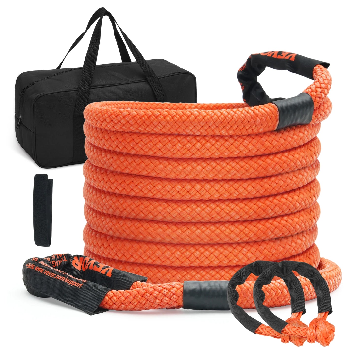 SucceBuy 20/30ft Car Towing Rope Off Road Snatch Tow Strap Rescue Recovery Resistant Which Rope for Jeep Car Truck ATV Tractor