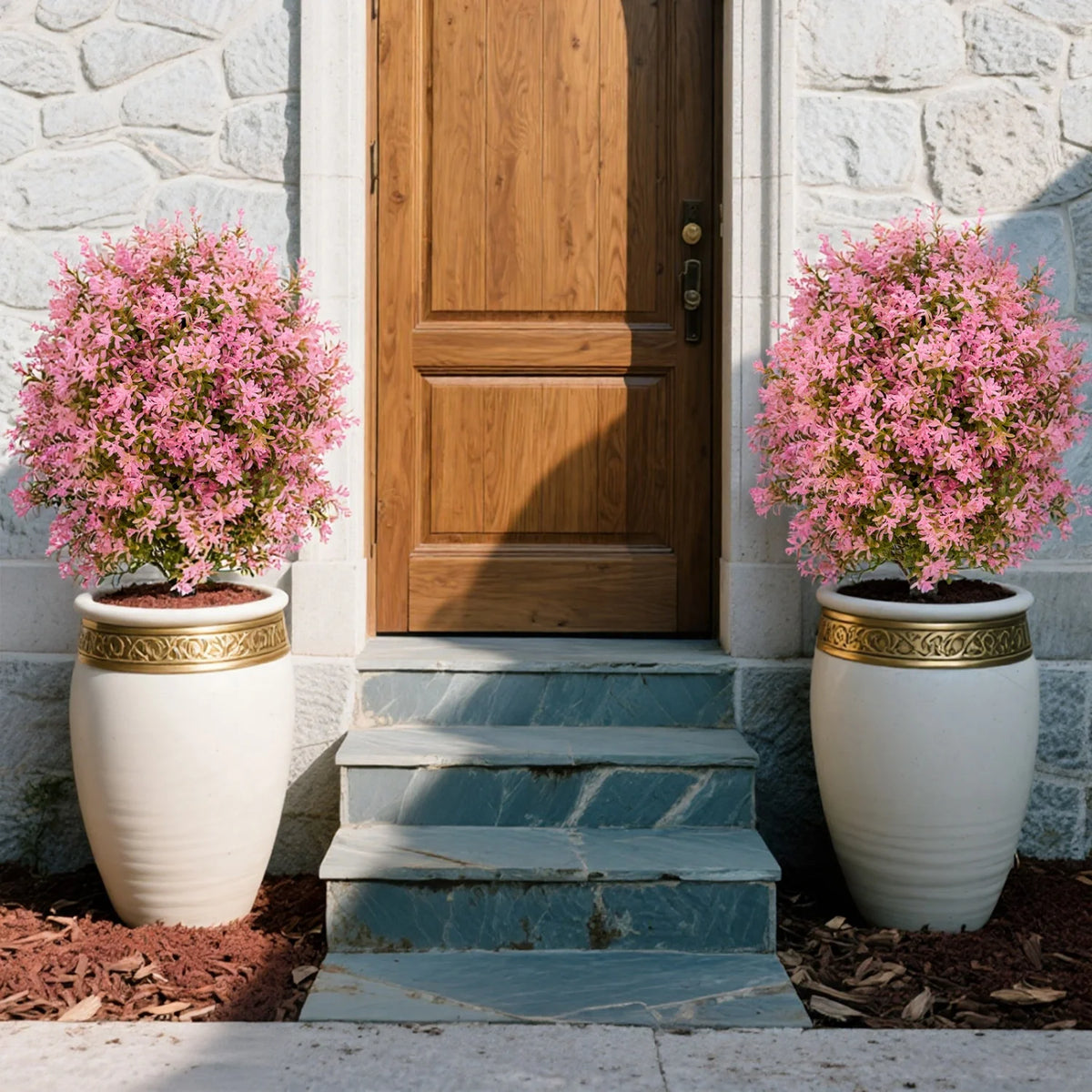 HiMISS Artificial Boxwood Topiary Ball With Ground Spike