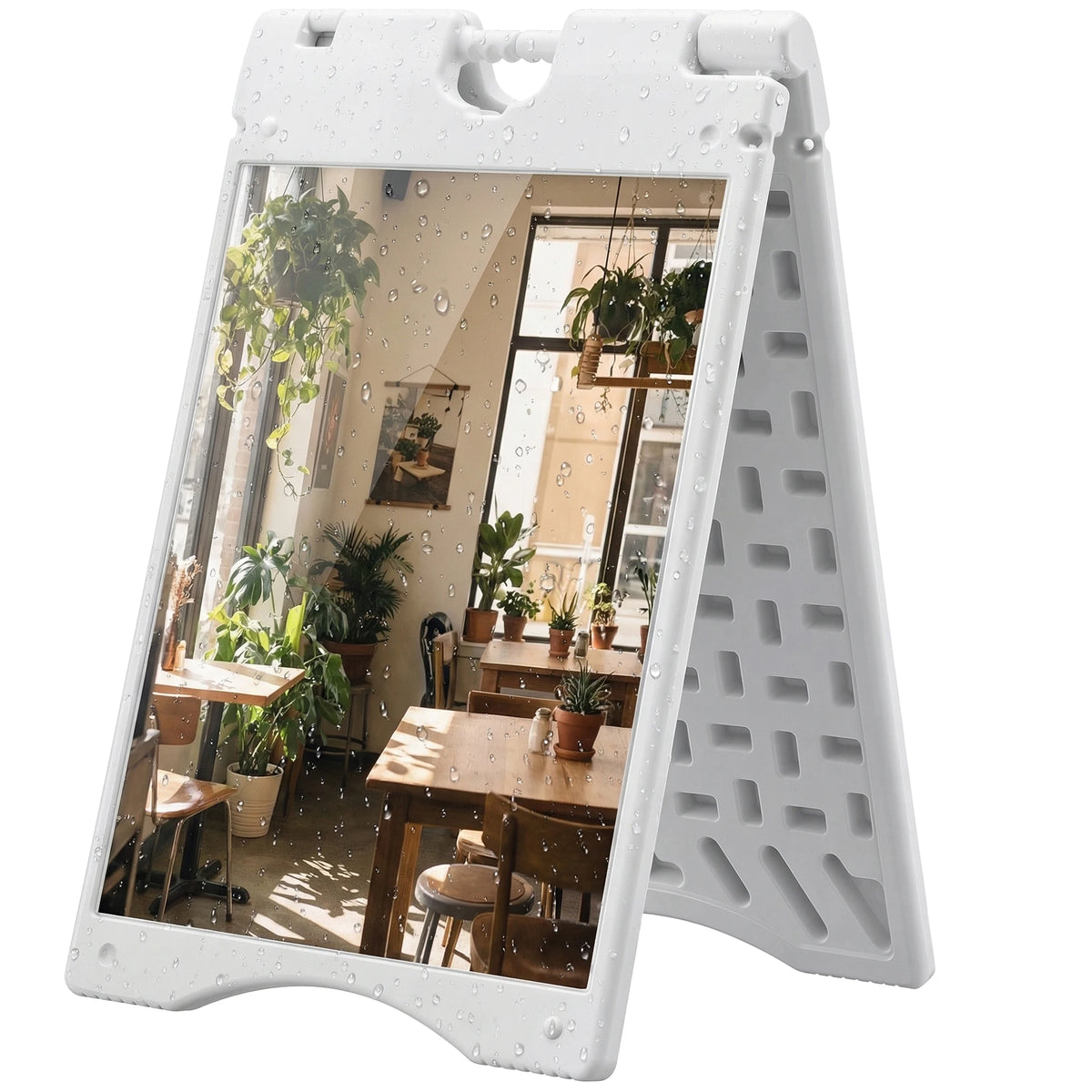 Weatherproof A Frame Sandwich Board Sign With Weighted Base