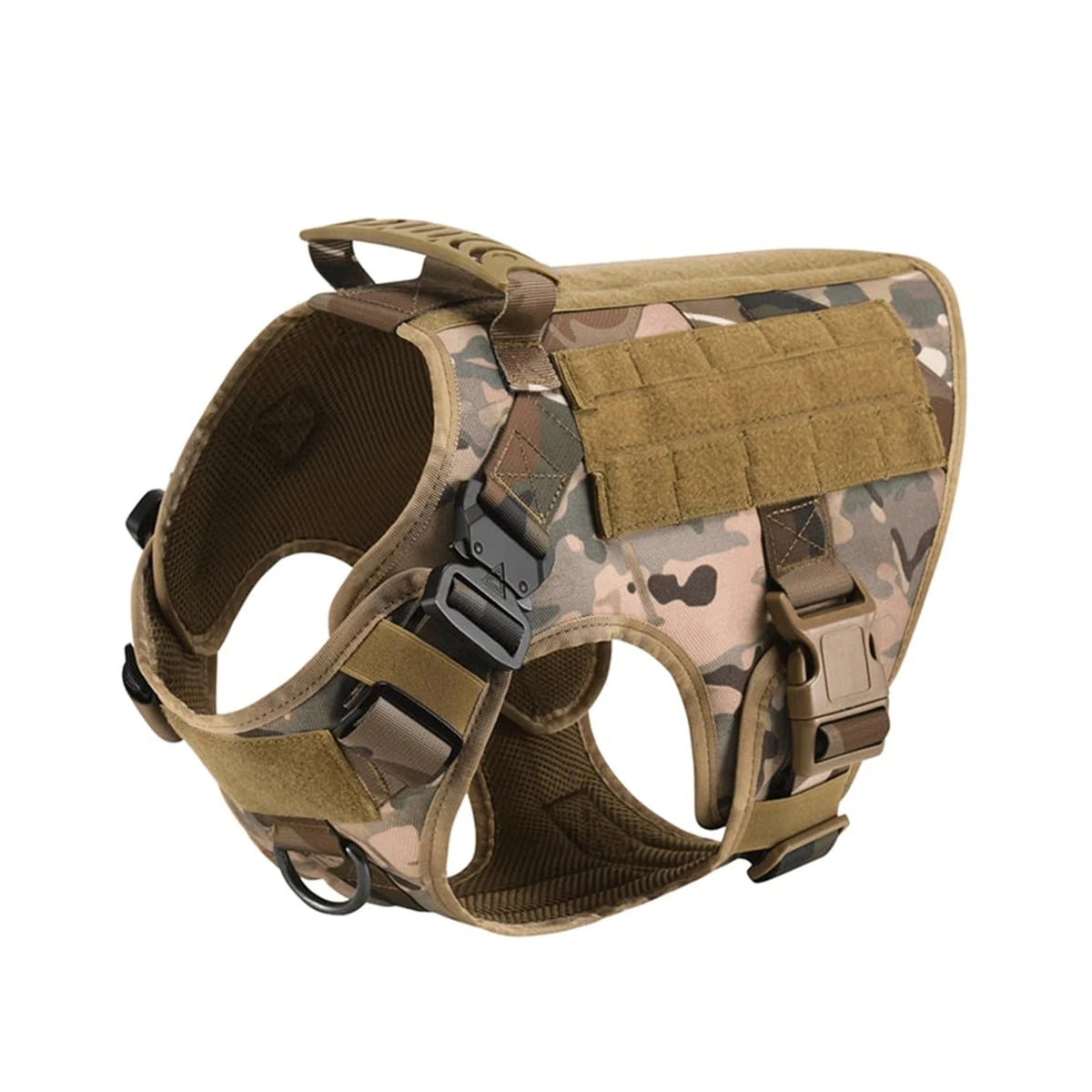 Petavel Tactical Dog Harness With Quick Release Padded Molle Vest