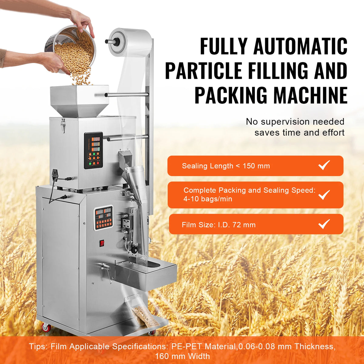 Automatic Weighing Filling Packing Machine For Powder And Seeds