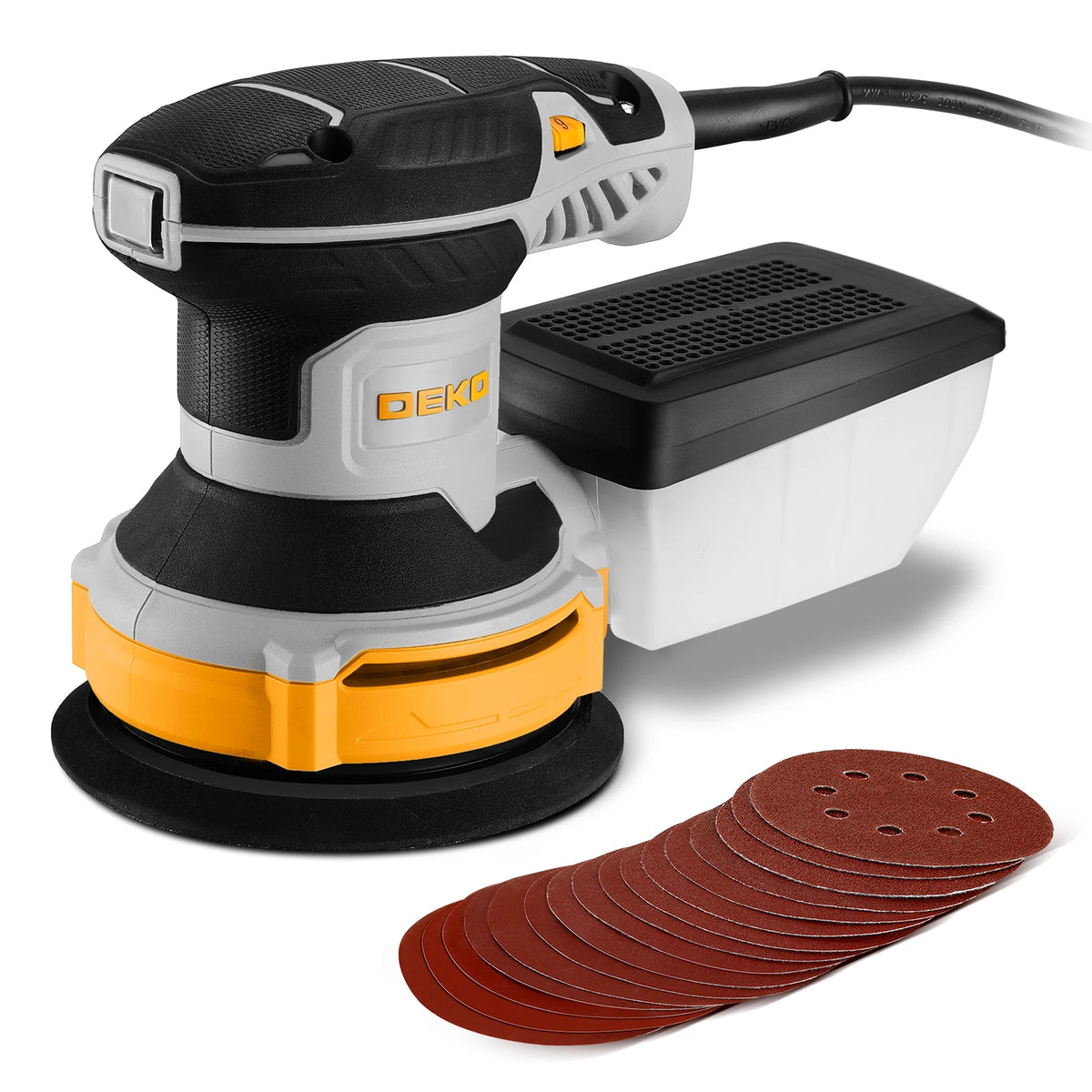 DEKO 300W Random Orbital Sander With Dust Collection