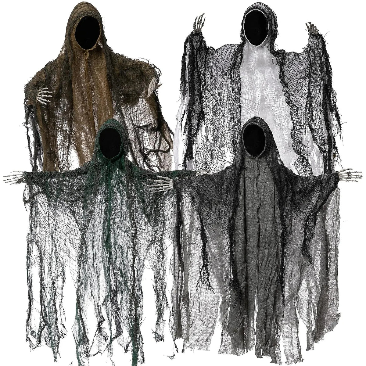 Halloween Hanging Faceless Ghost Grim Reaper Outdoor Party Decorations