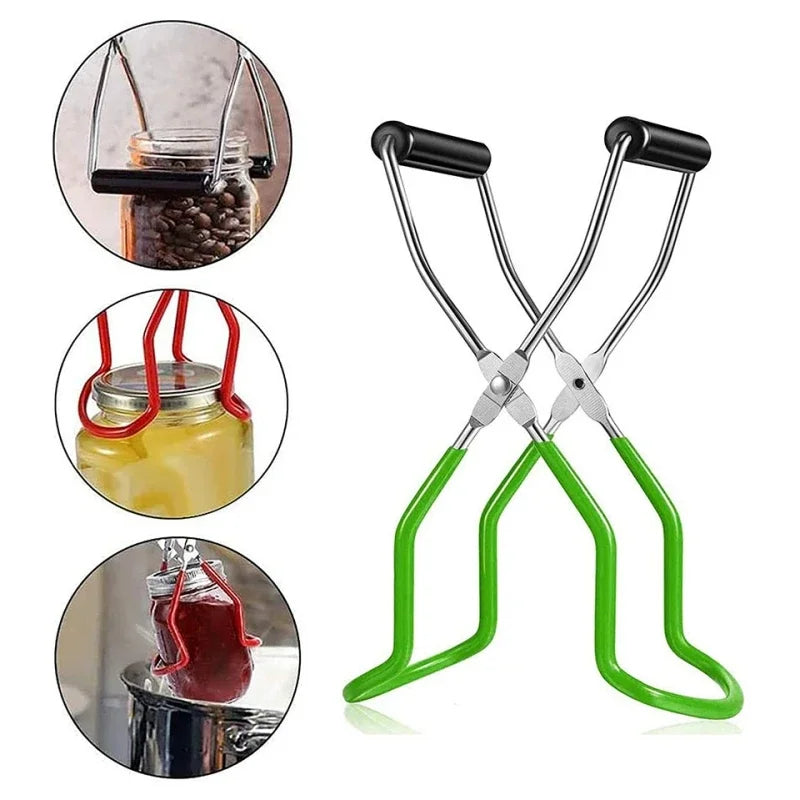 Stainless Steel Canning Jar Lifter With Comfortable Grip Handle