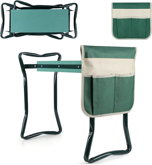 Portable Folding Garden Kneeler Seat With Eva Foam Cushion