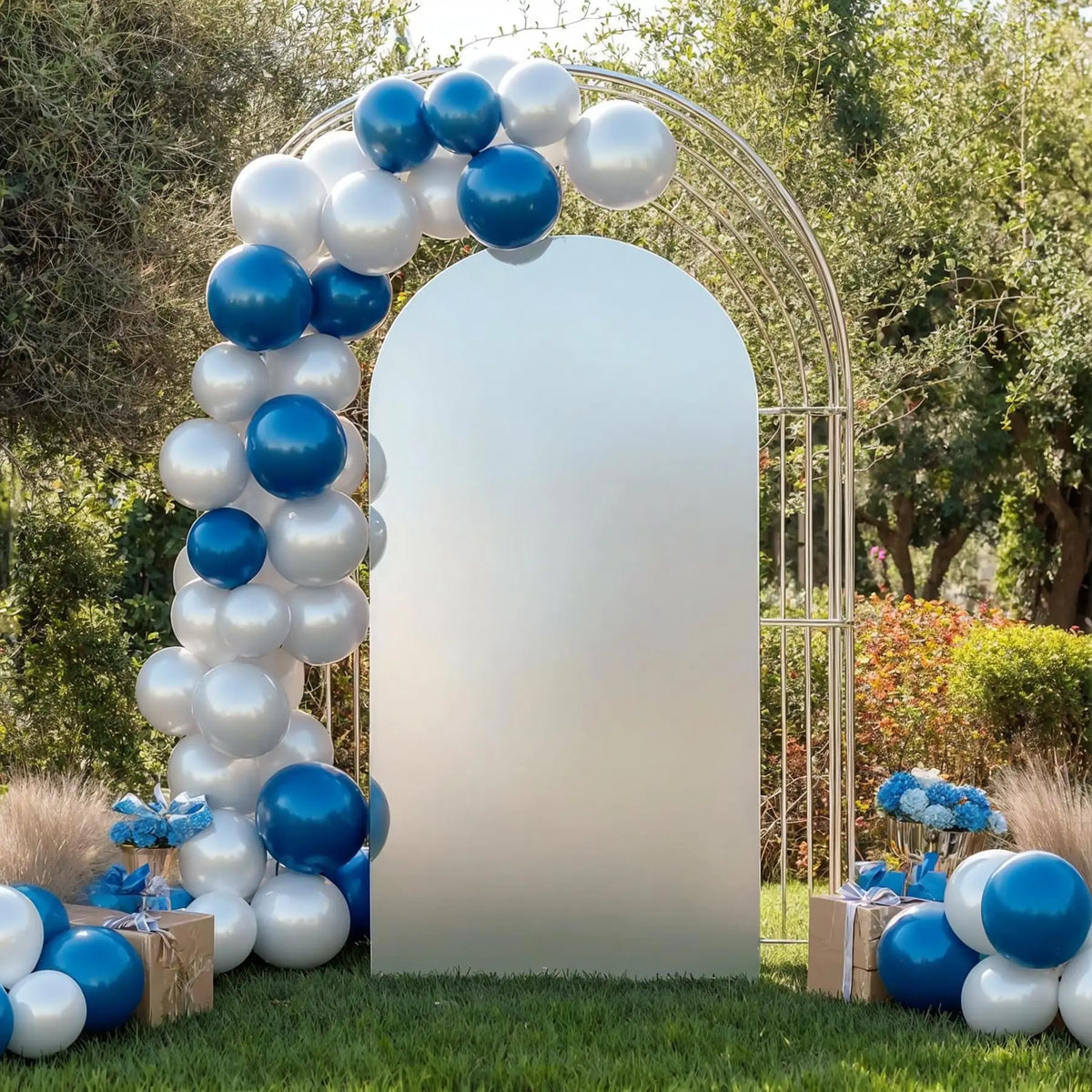 Glitter Spandex Wedding Arch Cover for Ceremony and Event Decor