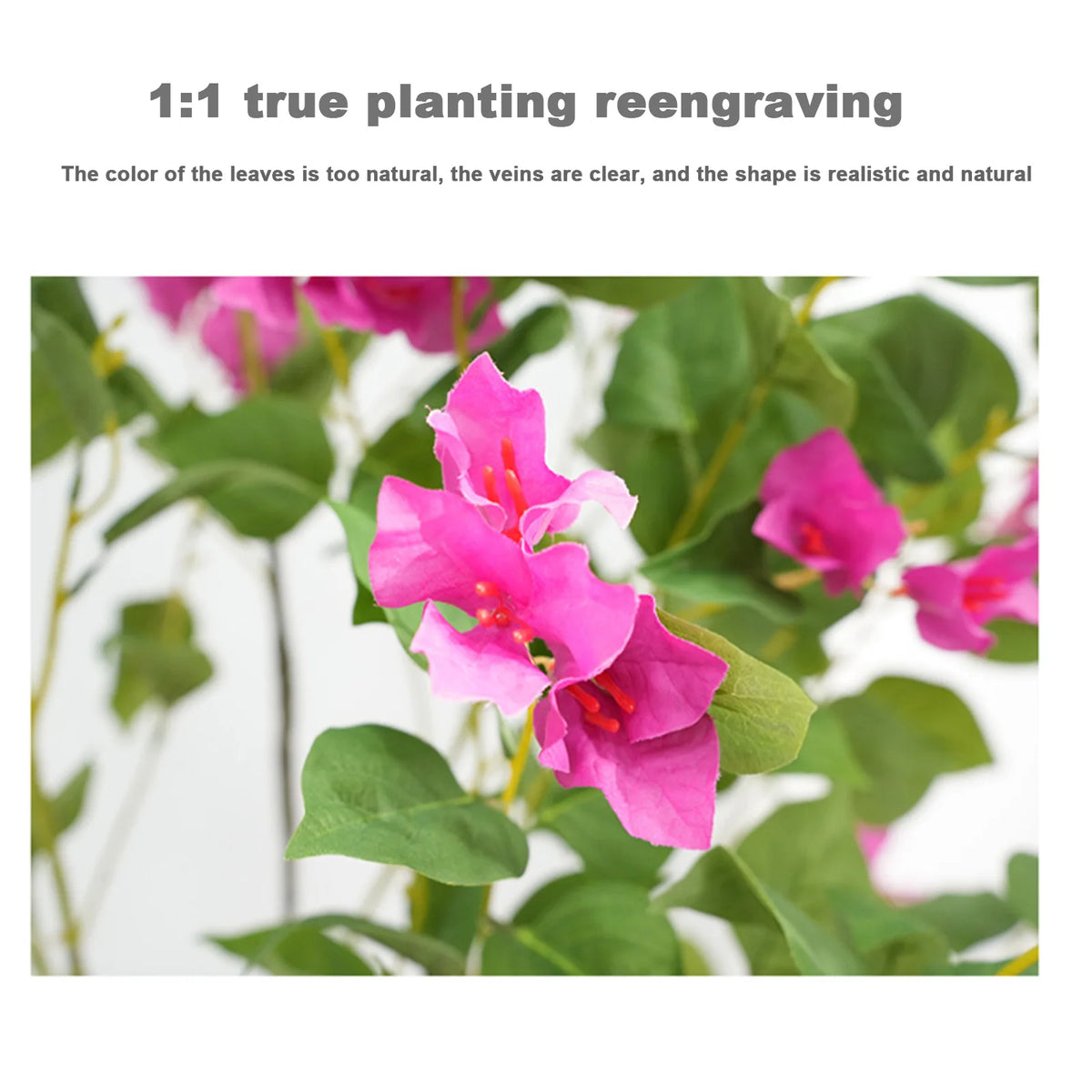 Twister Artificial Bougainvillea Tree Silk Faux Floral Decor