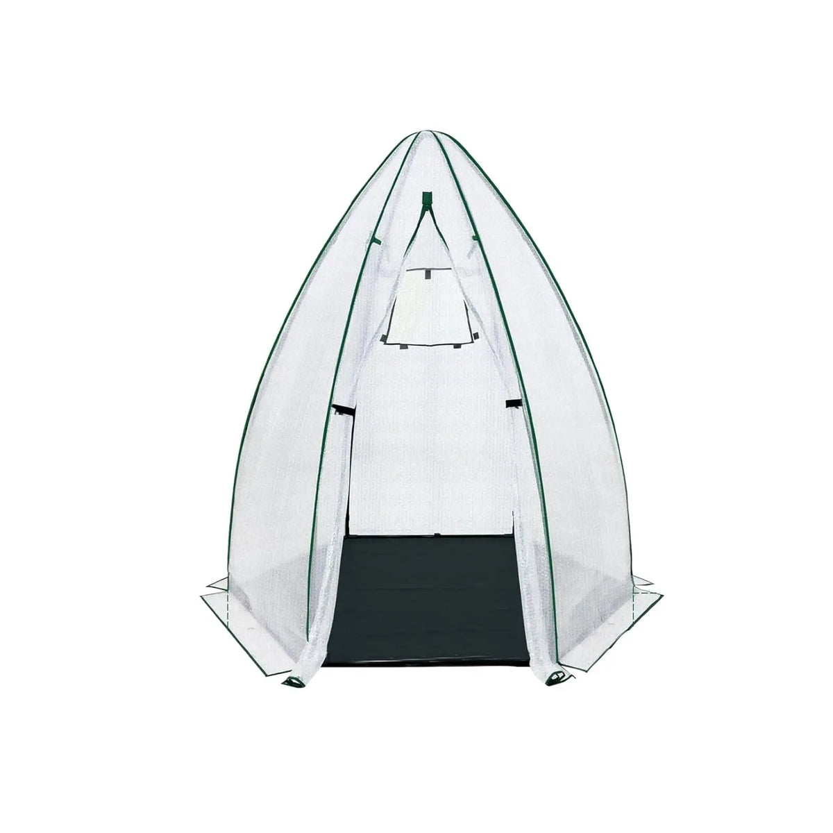 54x54x71 Mini Hexagonal Greenhouse Portable Walk-in Greenhouse With PE Cover Roll-Up Door Mesh Window For Garden Patio