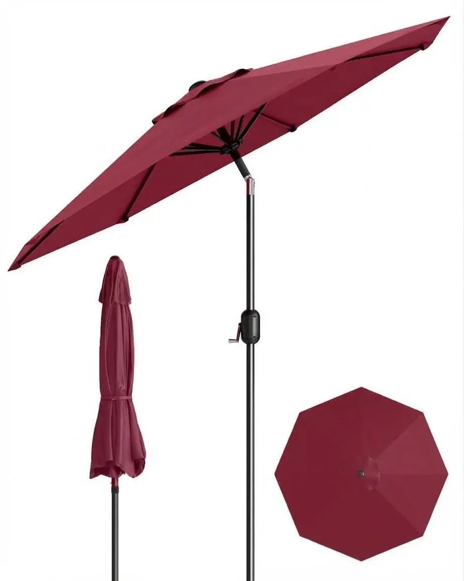 Waterproof Outdoor Patio Umbrella With Crank And Tilt Sun Shade