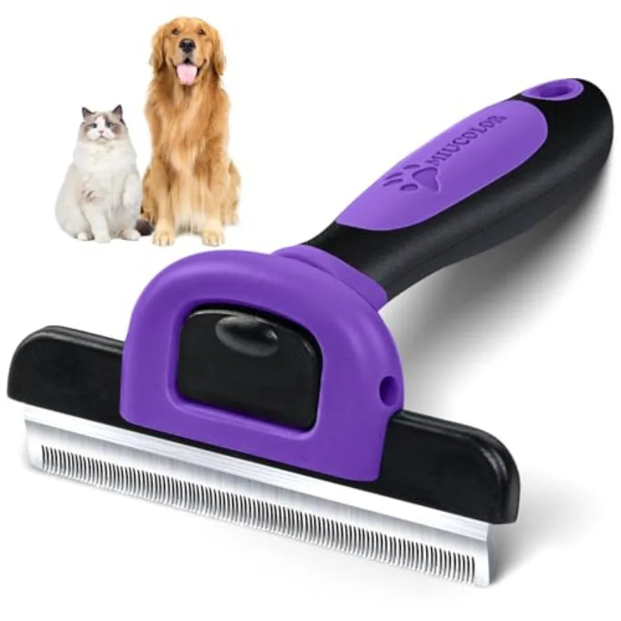 Pet Grooming Deshedding Brush For Dogs And Cats Reduces Shedding