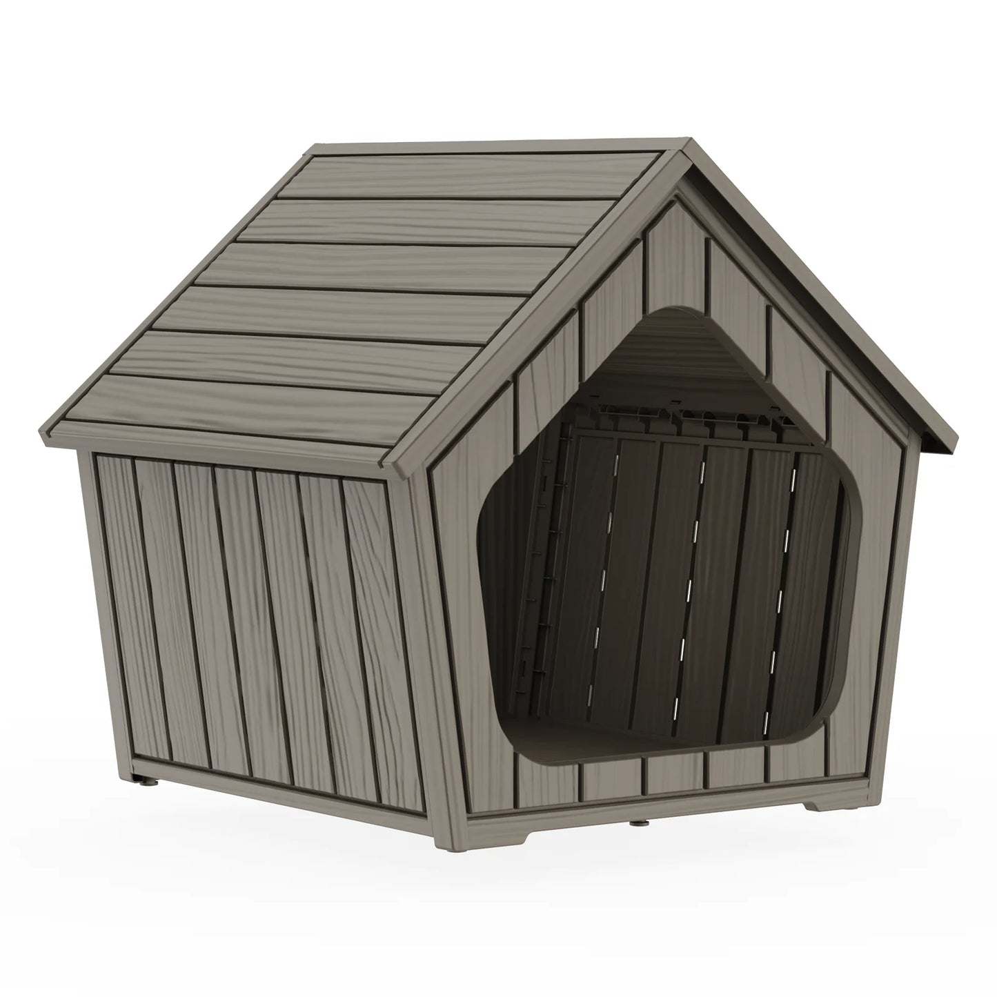 Outdoor Plastic Pet House Waterproof Dog Shelter Ventilated Cabin
