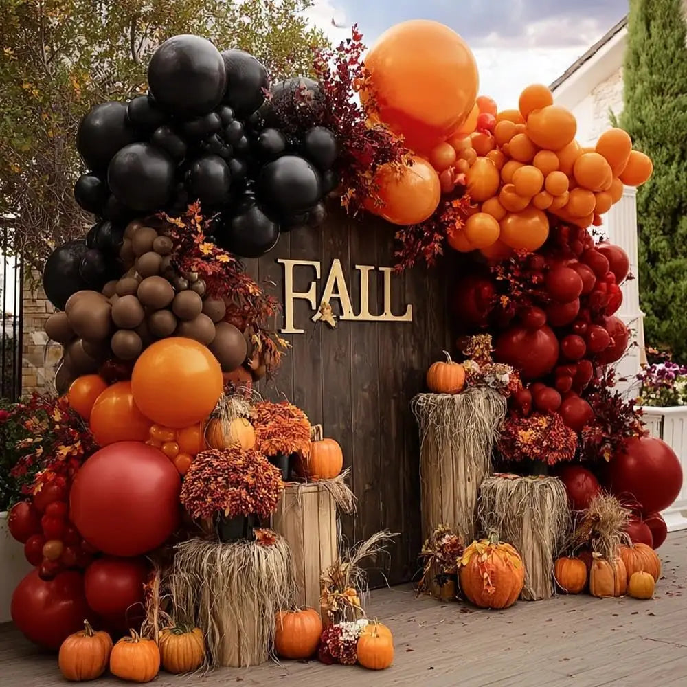 Premium Halloween Latex Balloon Arch Garland Party Kit