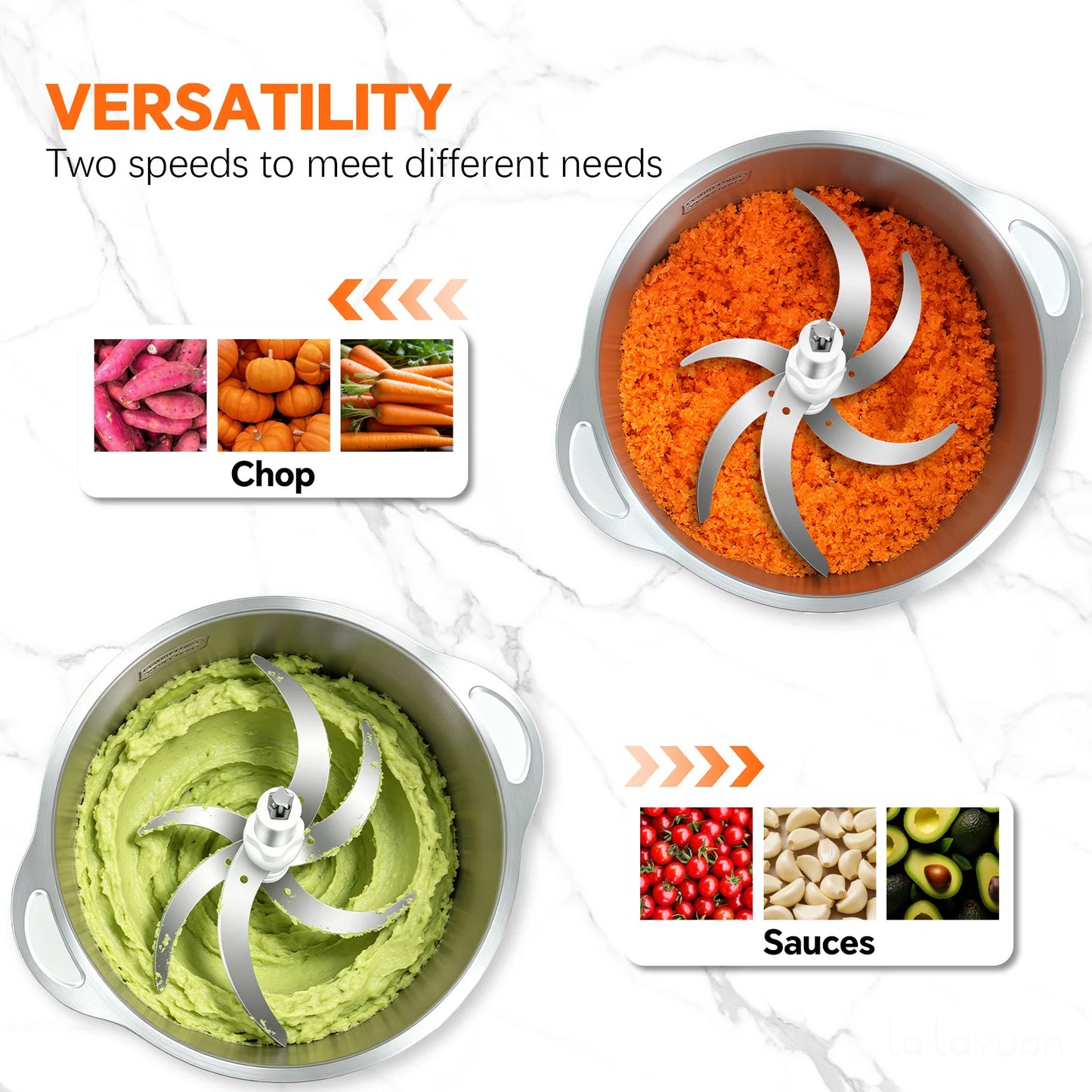 Lalayuan Electric Meat Grinder Kitchen Vegetable Chopper