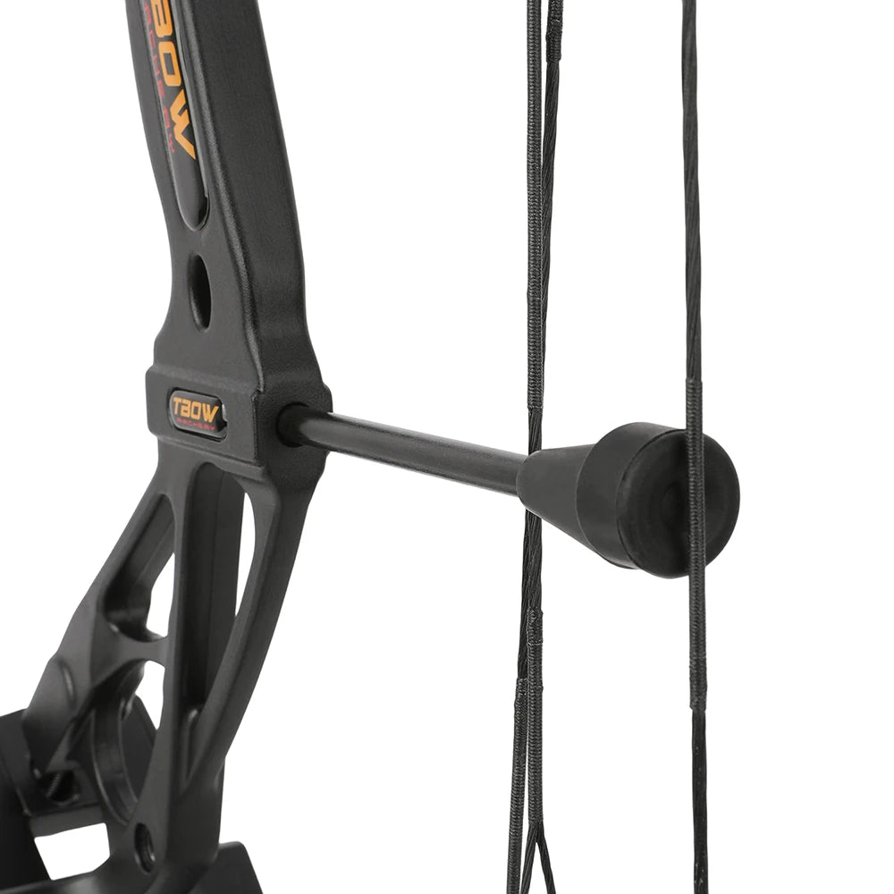 Compound Bow 0-70lbs Adjustable 80% Let-off 325fps Aluminum Alloy Riser Right Hand for Hunting Shooting Outdoor Target Practice
