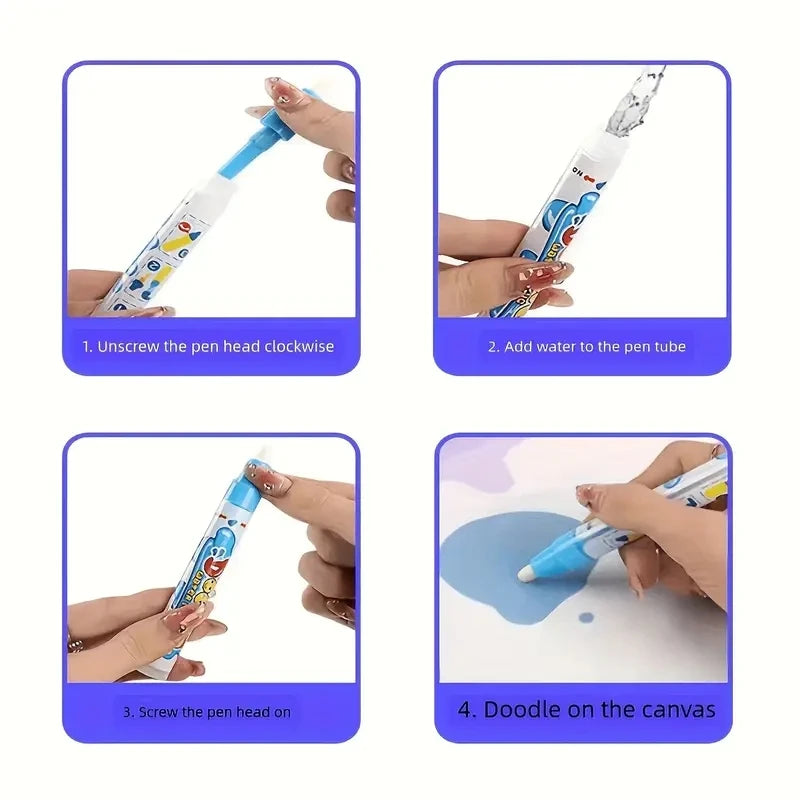 Reusable Water Drawing Mat For Kids Educational Art Toy