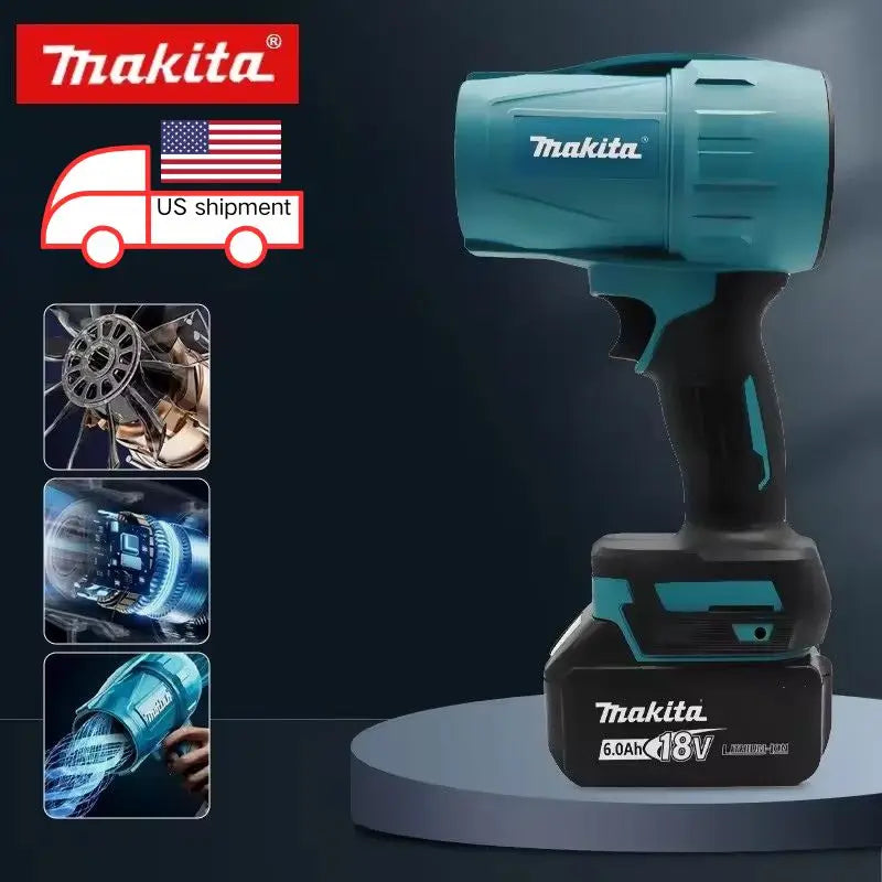 Makita 18V Rechargeable Turbo Jet Fan Cordless Handheld Blower