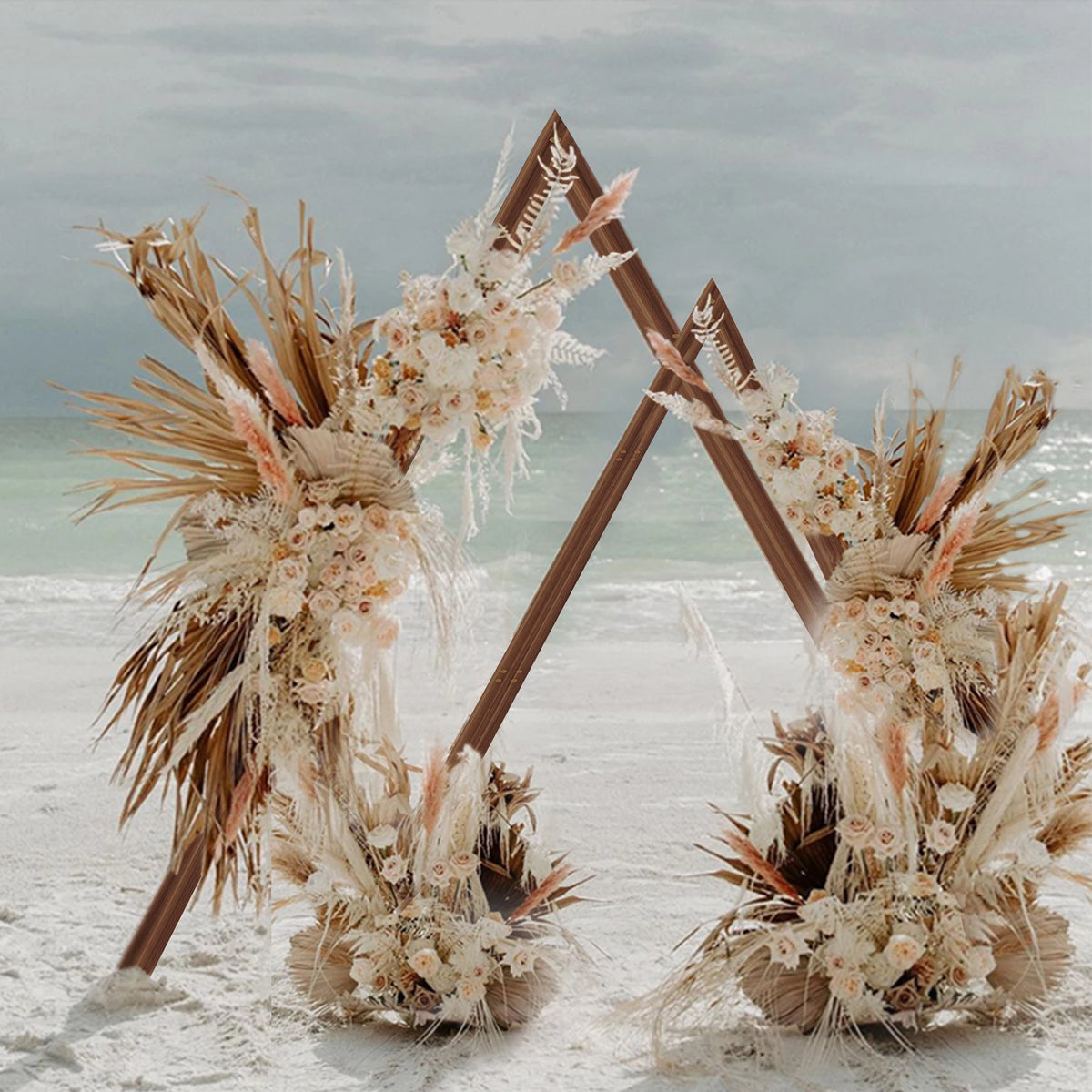 Wooden Wedding Arch Backdrop Frame For Outdoor Garden Ceremonies