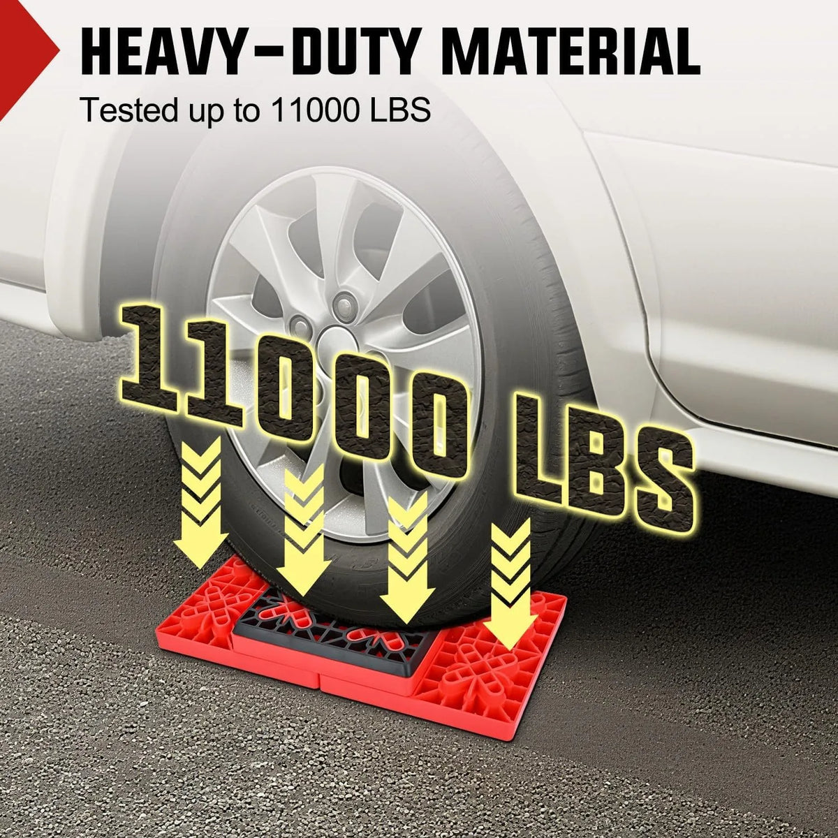 Nilight RV Leveling Blocks 12 Pack Interlocking Design Stabilizer Block Anti-Slip Rubber Covers Customizable Height with Carrying Bag for RV Camper Travel Trailer, Adjustable Camper Stabilizer Blocks for Motorhome Trailer Tir