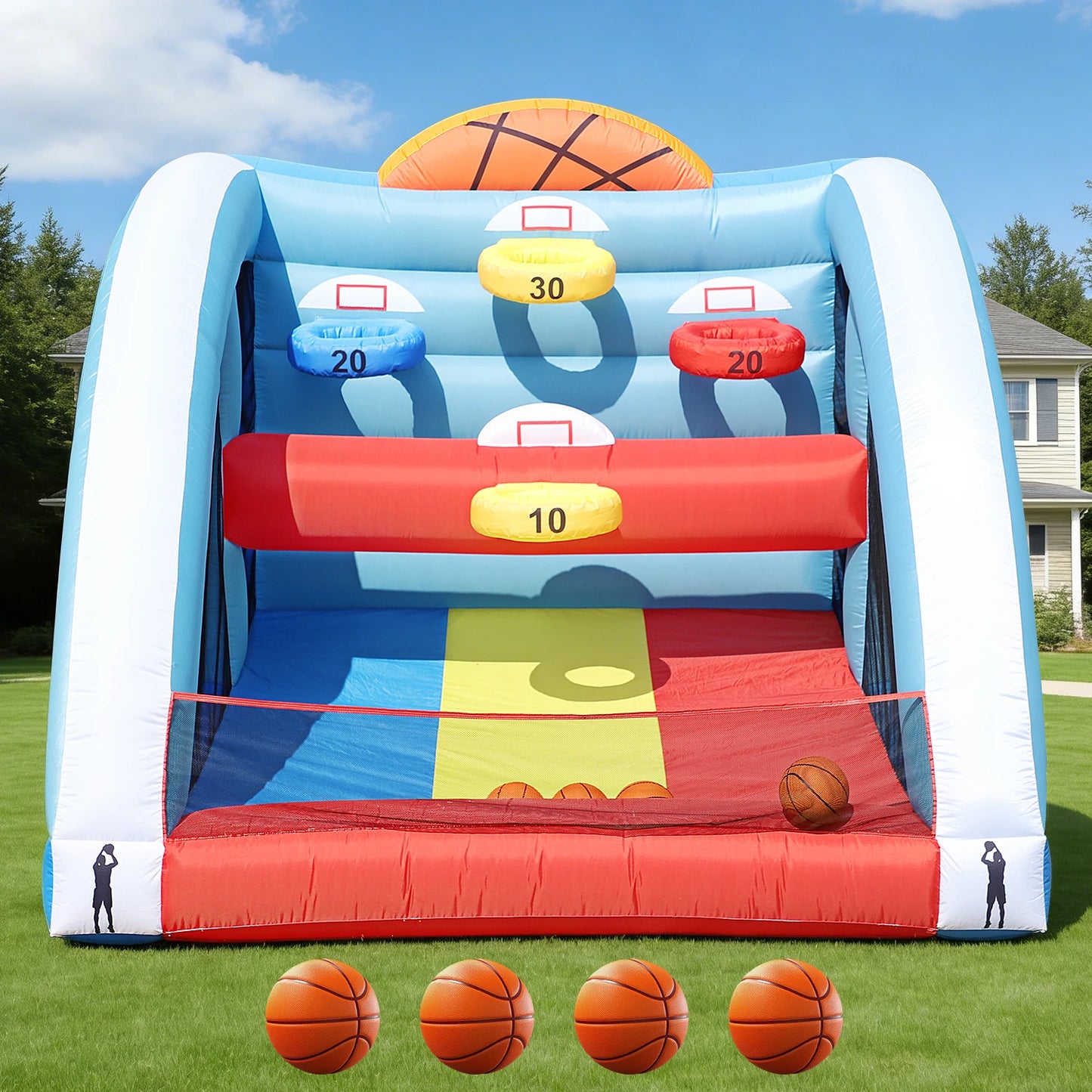 RTS Inflatable Basketball Hoop Game For Outdoor Parties And Events