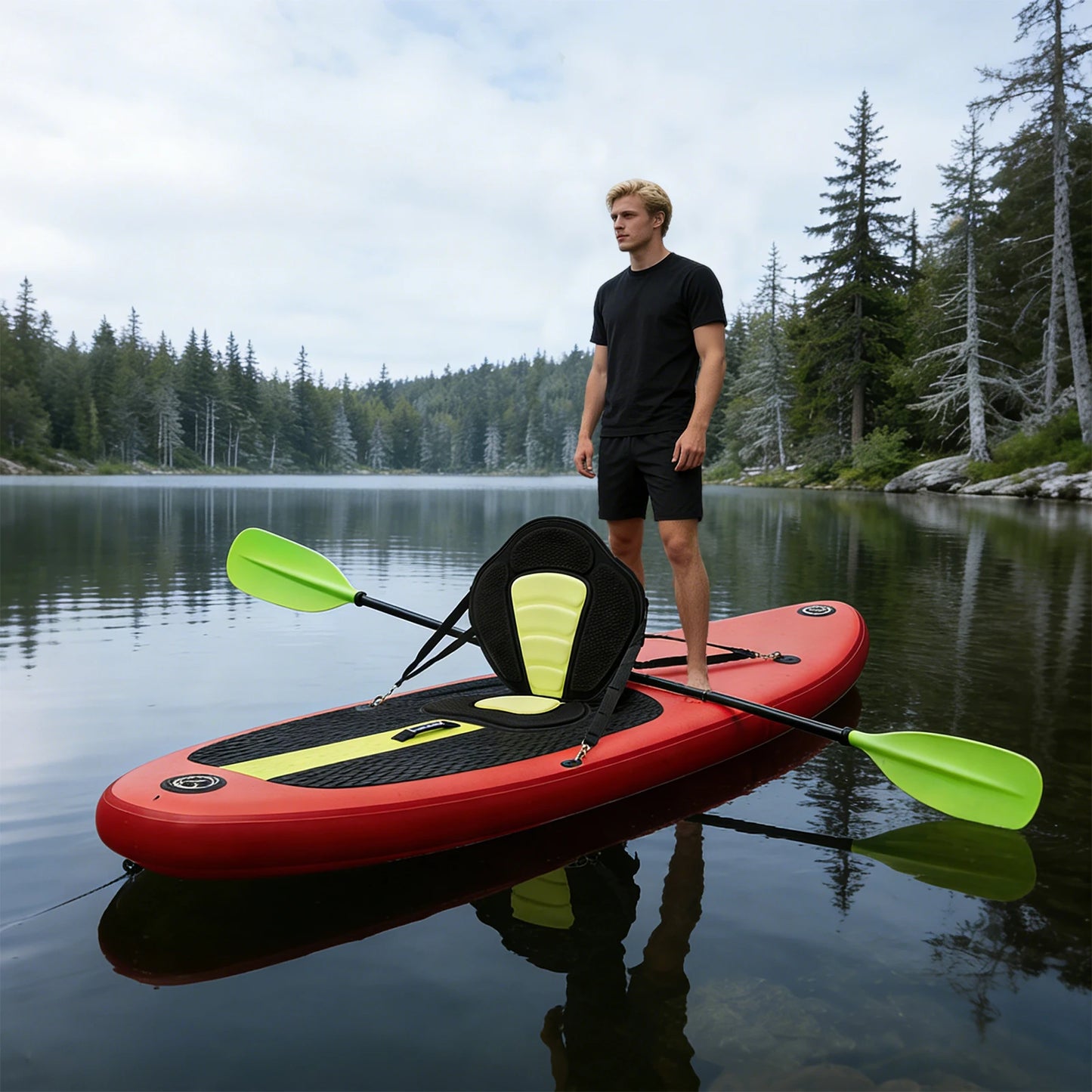 Ergonomic Padded Paddle Board Seat With Adjustable Backrest