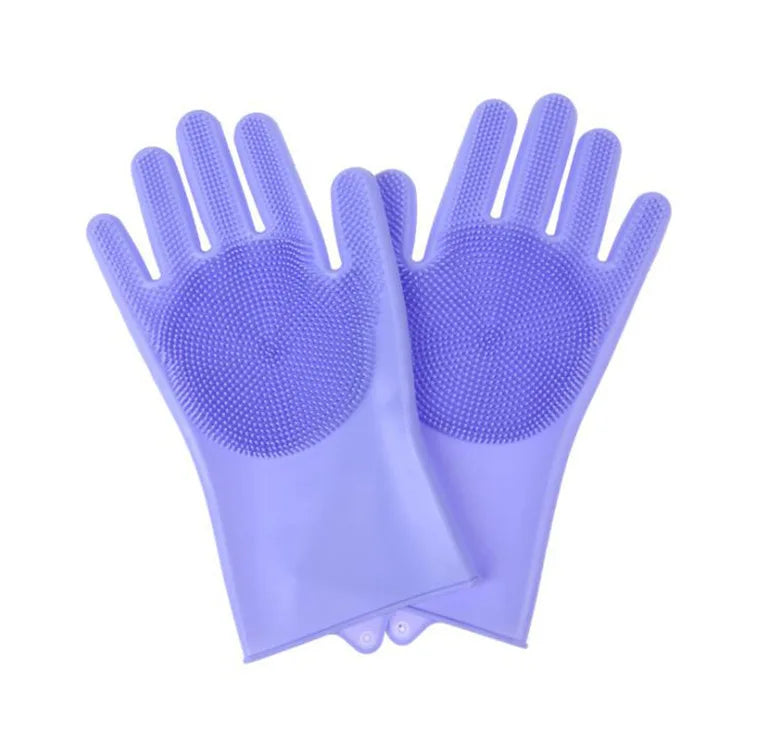 Silicone Pet Bathing Gloves Dog And Cat Scrub Brushes