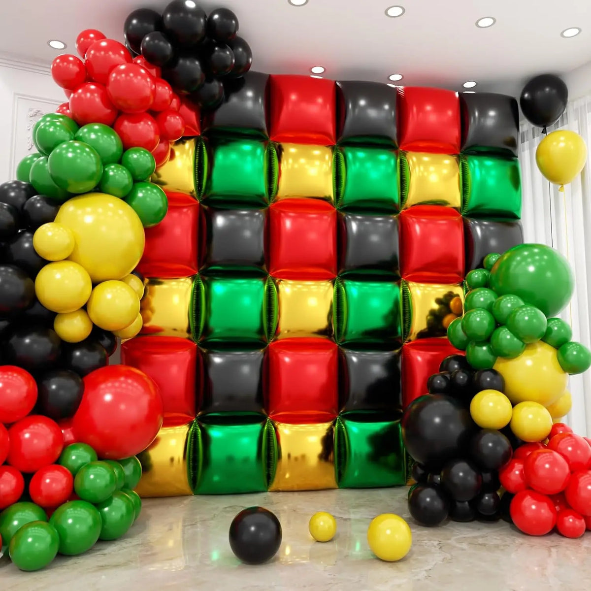 Double Sided Square Foil Balloon Garland Arch Kit Decor