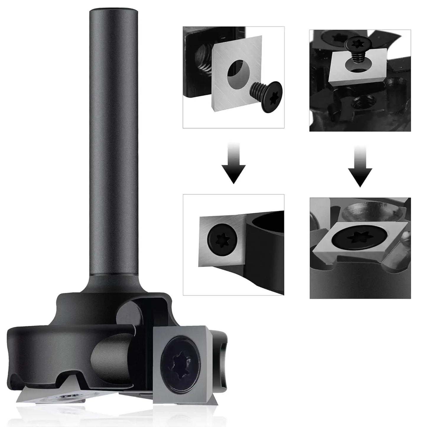 SpeTool Carbide Insert Spoilboard Surfacing Router Bit For Woodworking