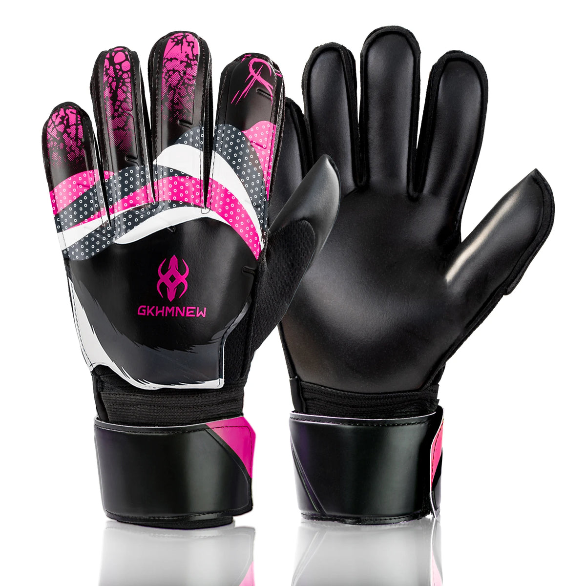 GKHMNEW Youth Soccer Goalkeeper Gloves With Strong Grips