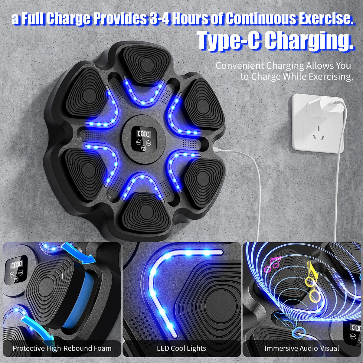 Smart Bluetooth Boxing Training Equipment With Gloves