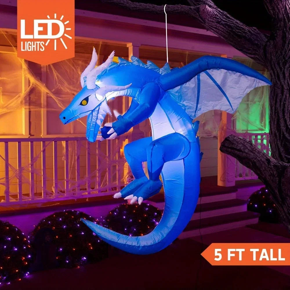 Halloween Dragon Inflatable Outdoor Lighted Yard Decoration