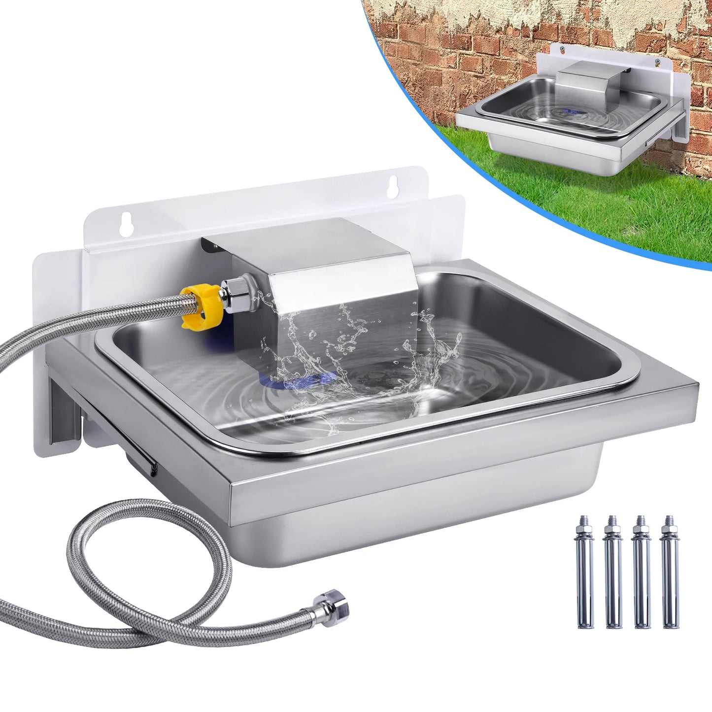 Jiecare Stainless Steel Automatic Water Dispenser For Pets And Livestock