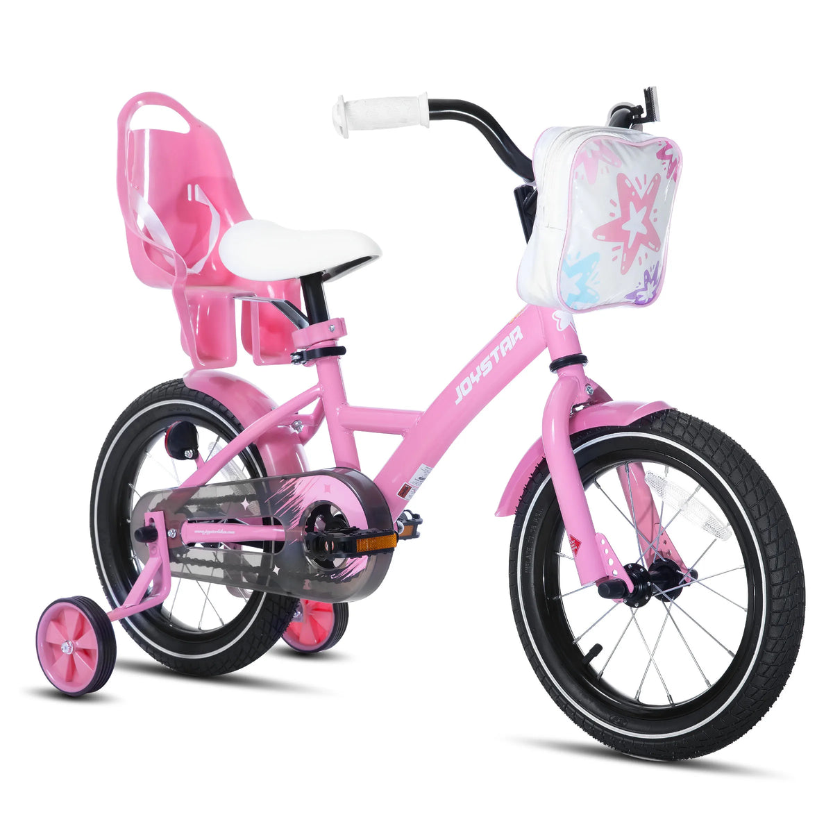 Joystar Kids Bike With Training Wheels And Front Basket